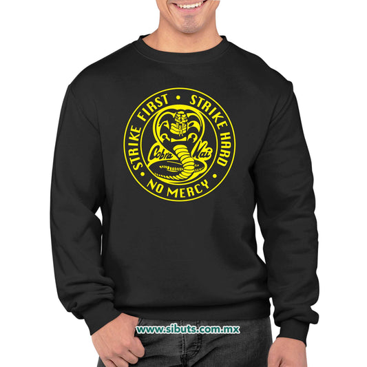 Sudadera Hombre Cuello Redondo Cobra Kai Strike First