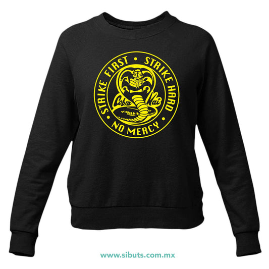 Sudadera Mujer Cuello Redondo Cobra Kai Strike First