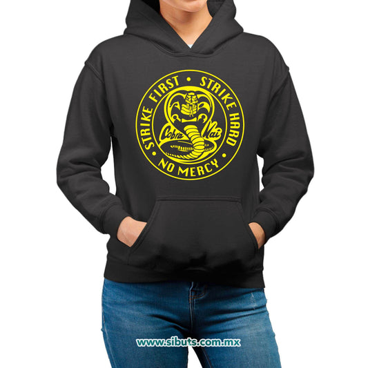 Sudadera Mujer Gorro Cobra Kai Strike First