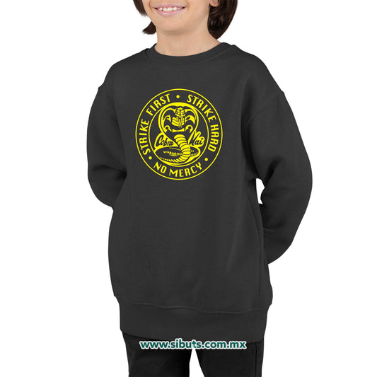 Sudadera Niño Cuello Redondo Cobra Kai Strike First