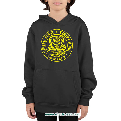 Sudadera Niño Gorro Cobra Kai Strike First