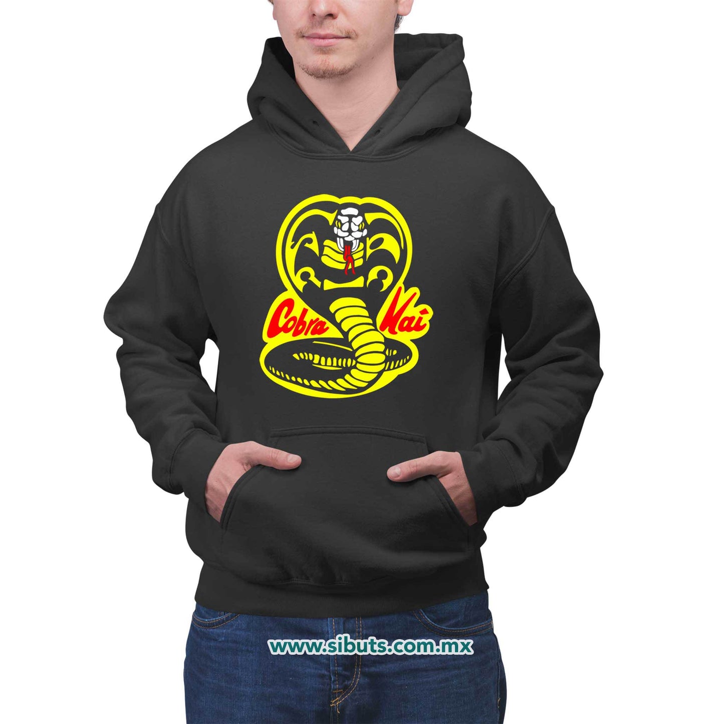Sudadera Hombre Gorro Cobra Kai