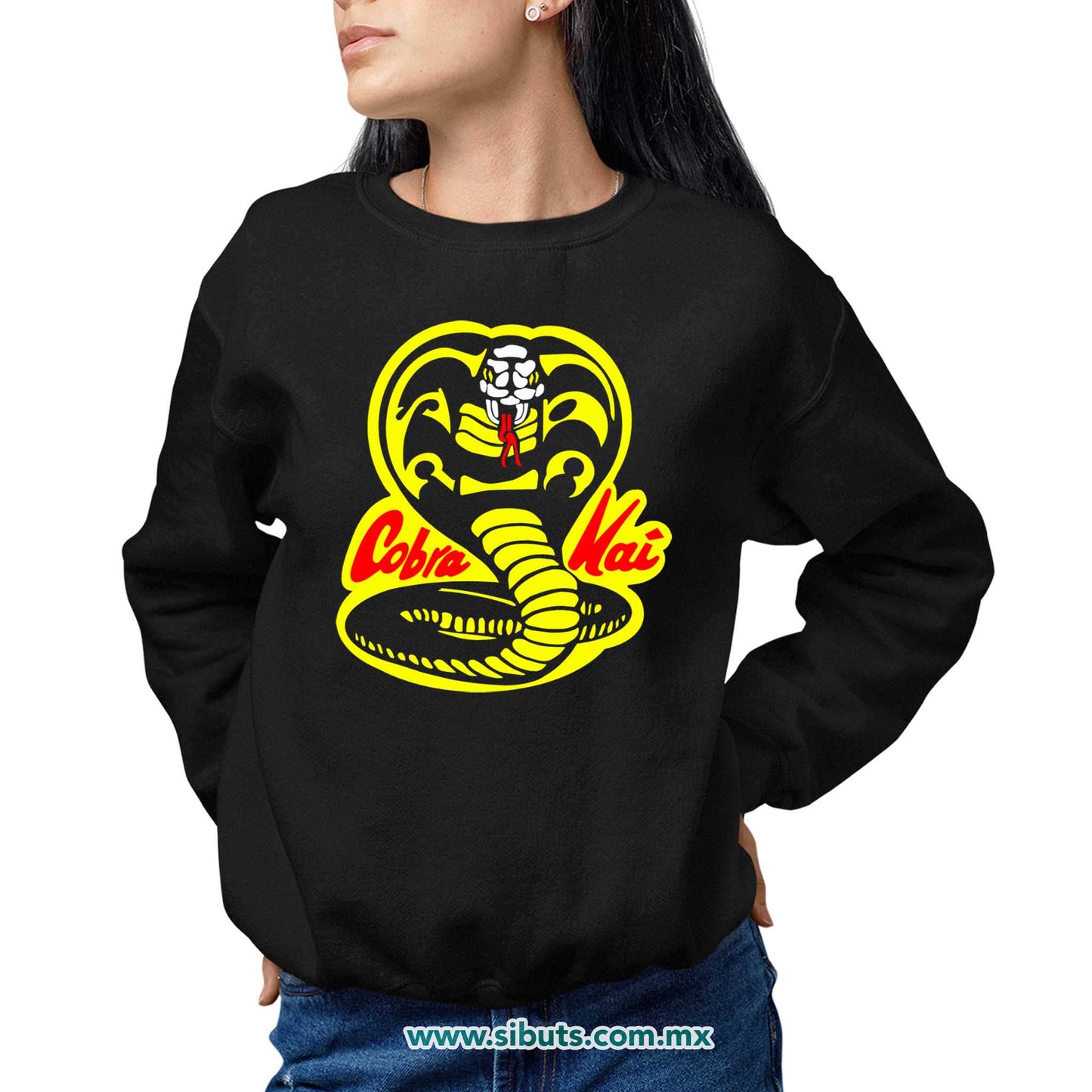 Sudadera Mujer Cuello Redondo Cobra Kai