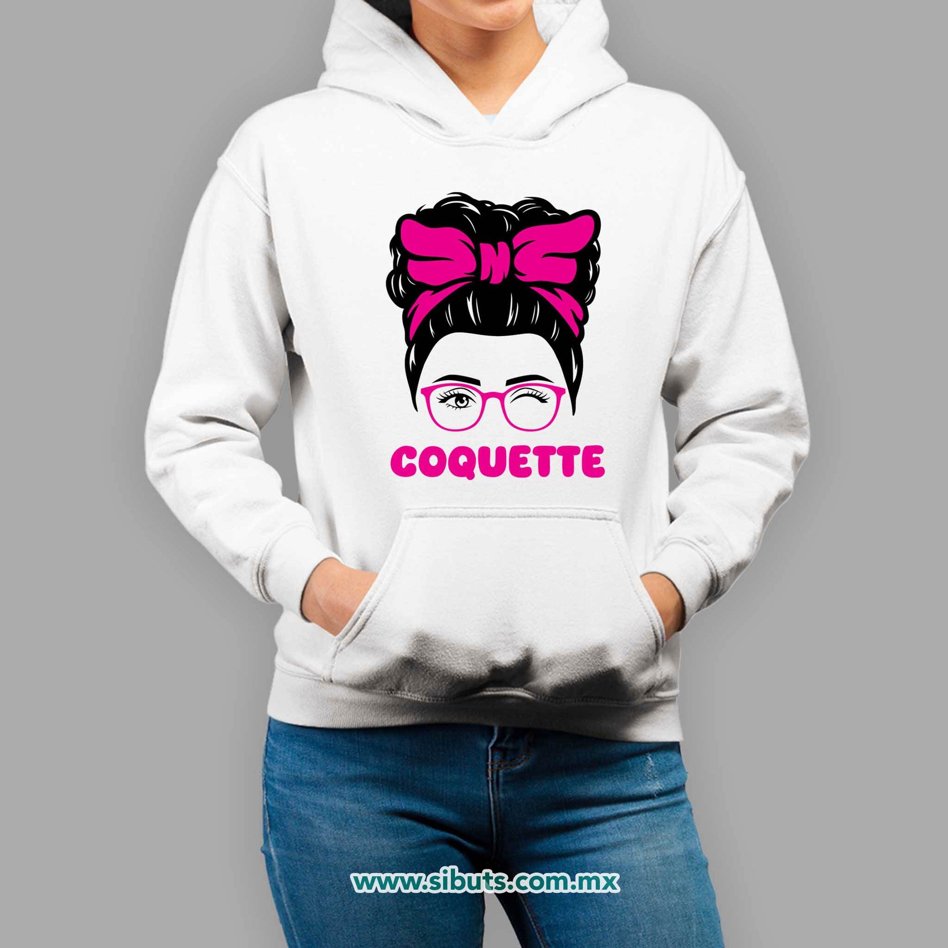 Sudadera Mujer Gorro Coquette