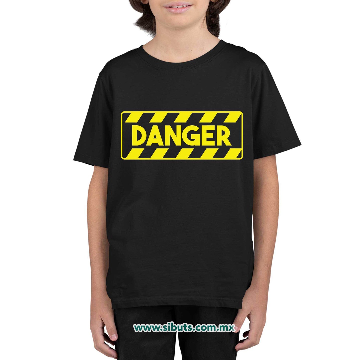 Playera Niño Señalamiento Peligro Danger