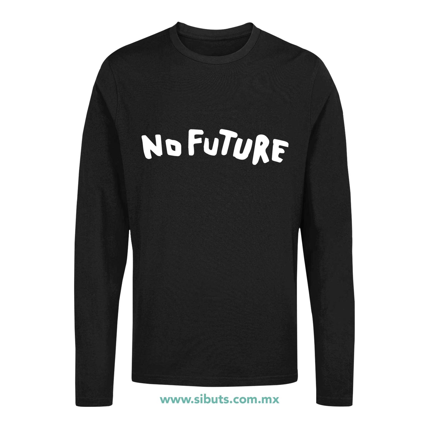 Playera Hombre Manga Larga Serie Dark No future