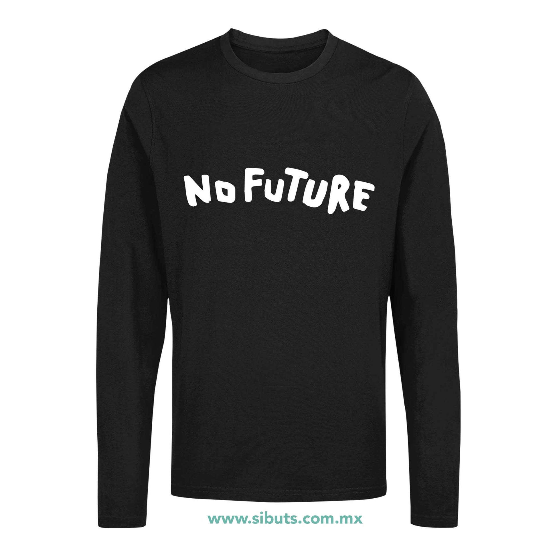 Playera Hombre Manga Larga Serie Dark No future