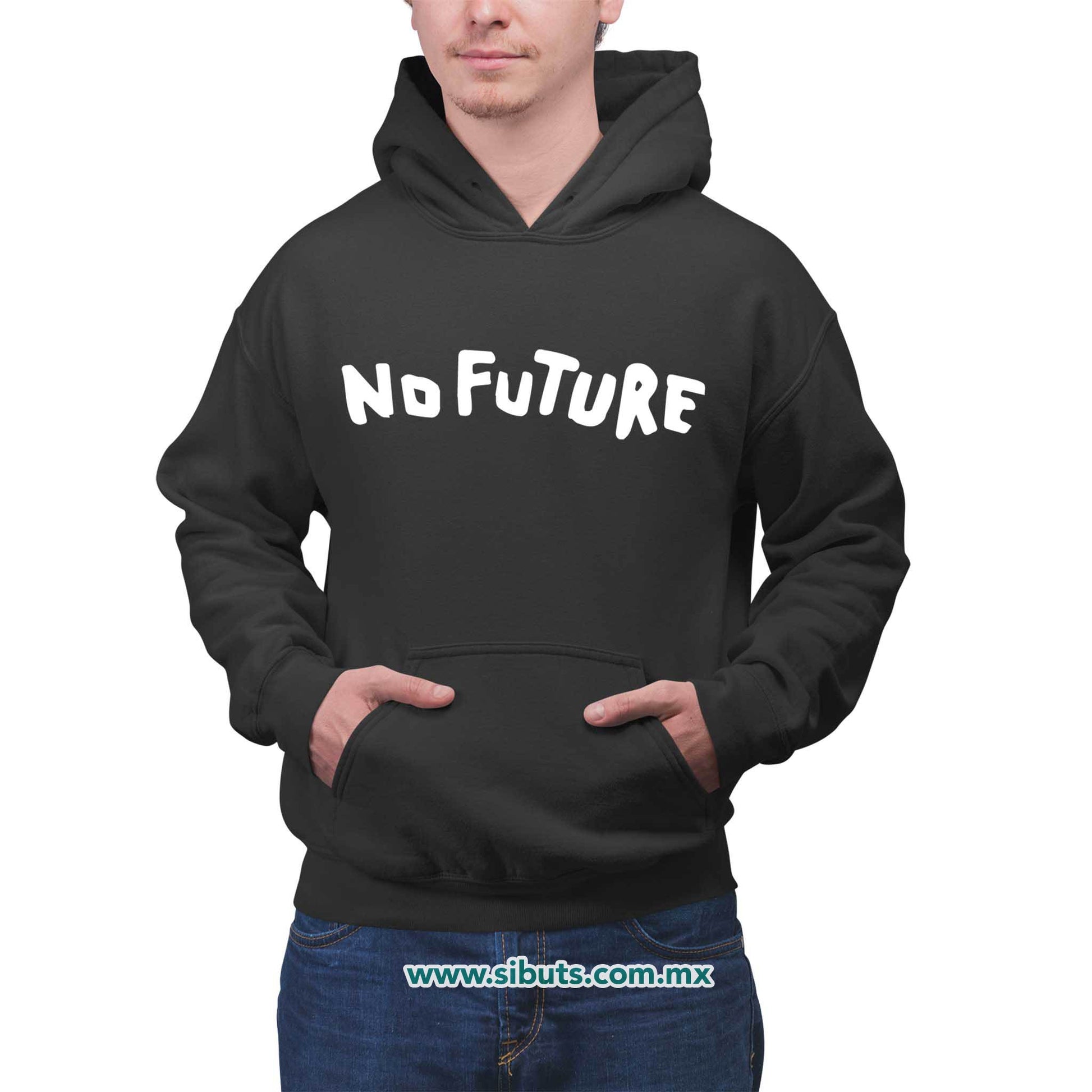 Sudadera Hombre Gorro Serie Dark No future