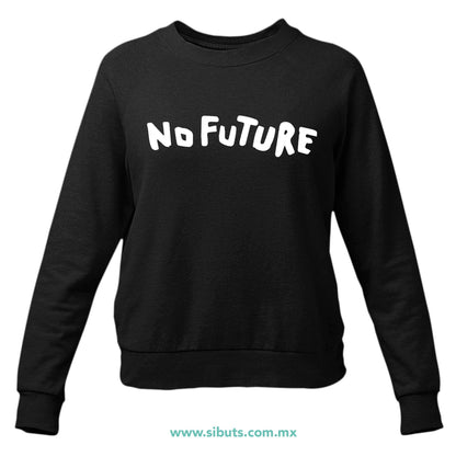 Sudadera Mujer Cuello Redondo Serie Dark No future
