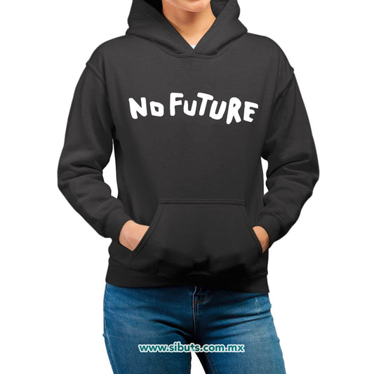 Sudadera Mujer Gorro Serie Dark No future