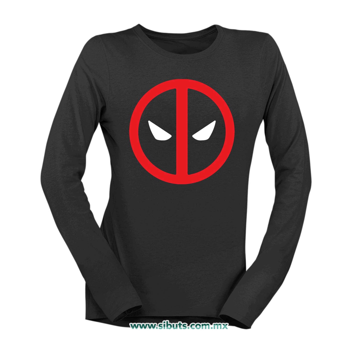 Playera Mujer Manga Larga Deadpool
