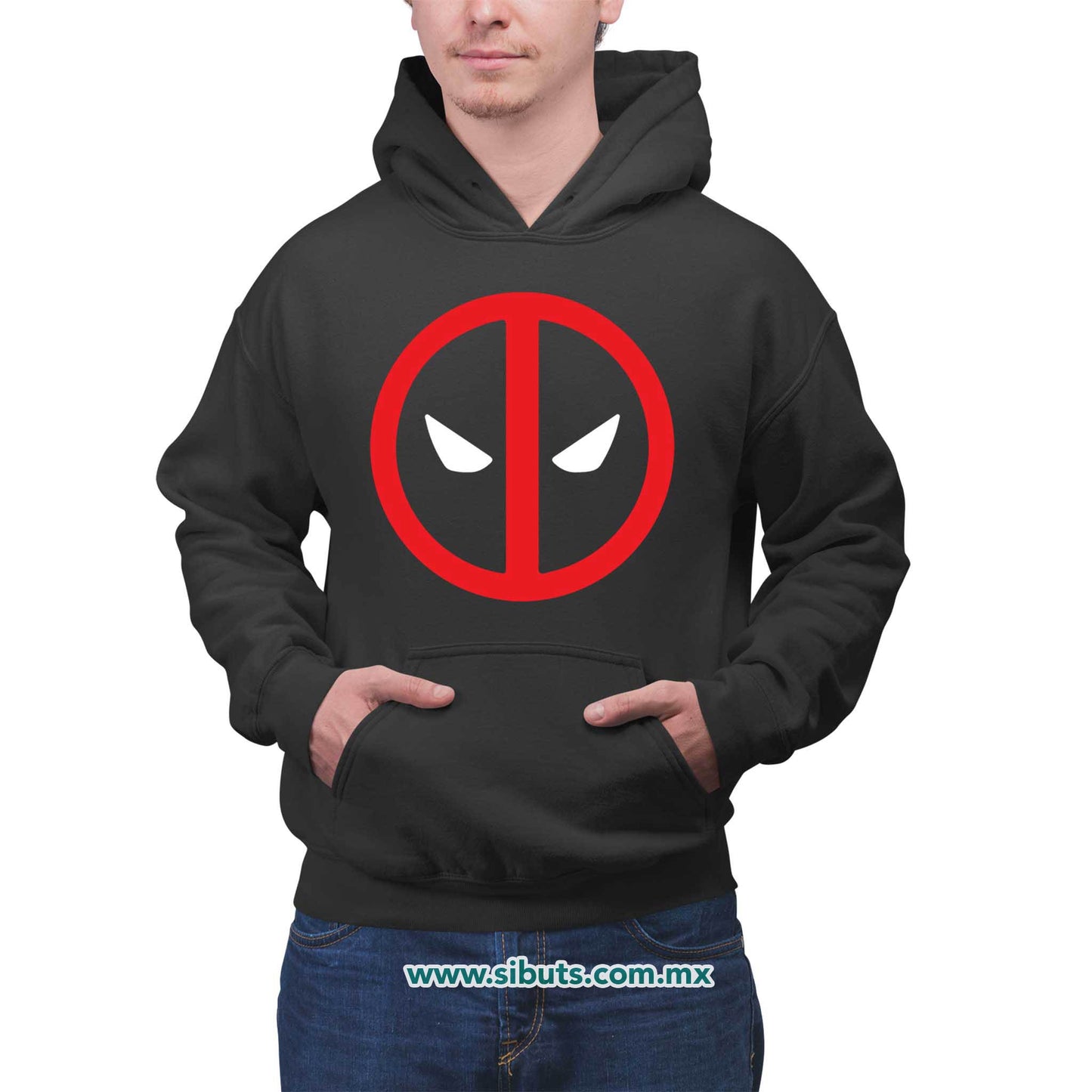 Sudadera Hombre Gorro Deadpool
