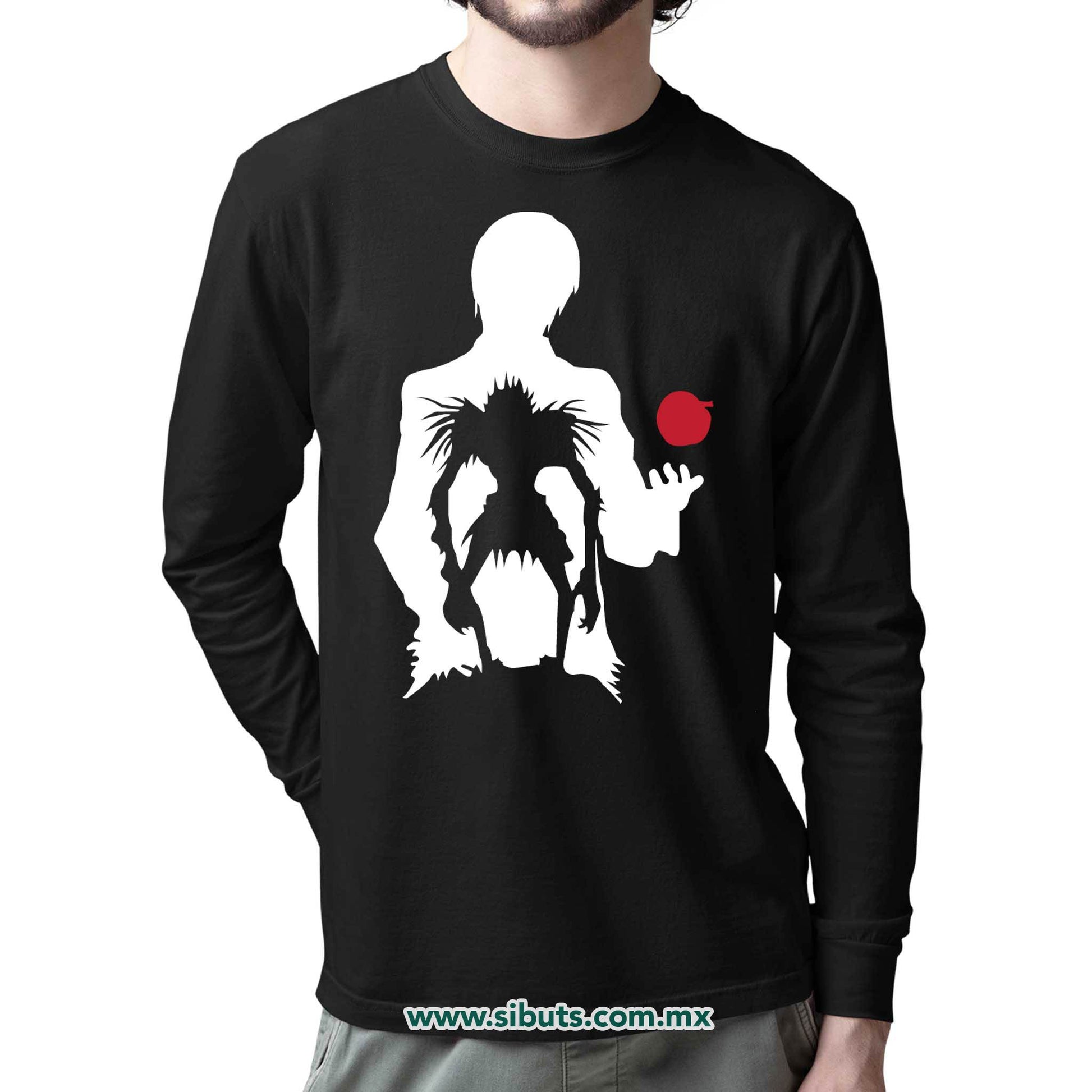 Playera Hombre Manga Larga Anime Death Note Shinigami