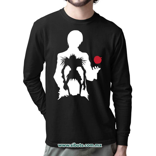 Playera Hombre Manga Larga Anime Death Note Shinigami