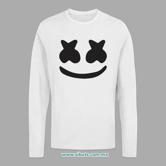 Playera Hombre Manga Larga Dj Marshmello