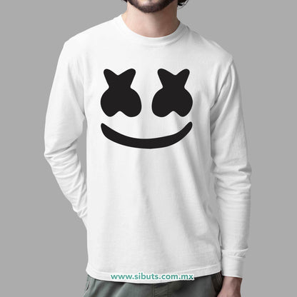 Playera Hombre Manga Larga Dj Marshmello