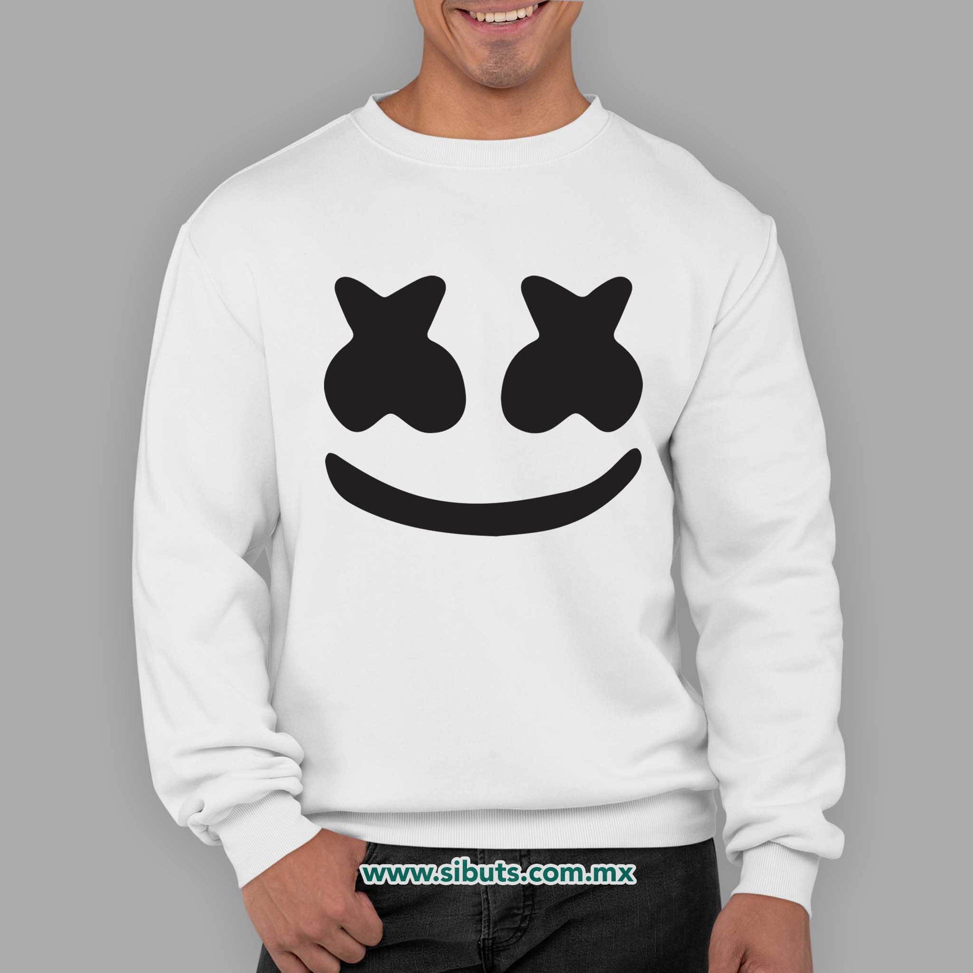 Sudadera Hombre Cuello Redondo Dj Marshmello