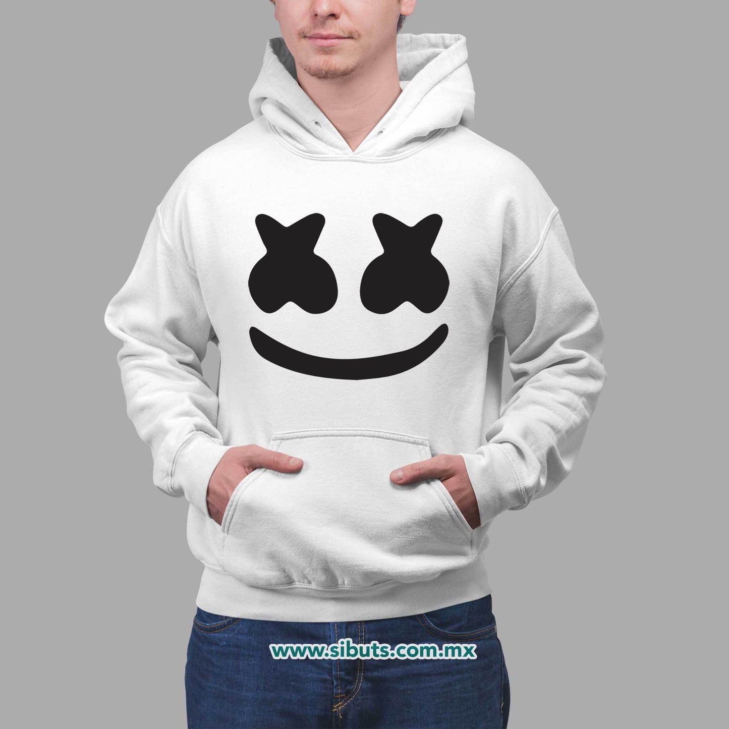 Sudadera Hombre Gorro Dj Marshmello