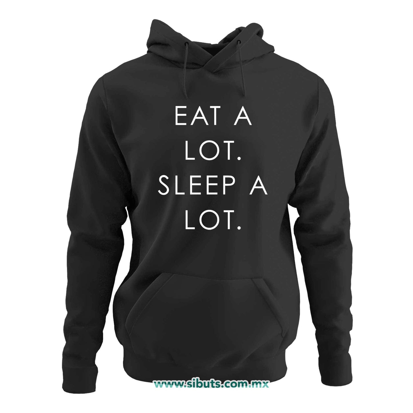 Sudadera Mujer Gorro Come Mucho Duerme Mucho