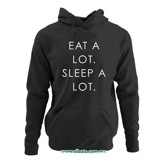 Sudadera Mujer Gorro Come Mucho Duerme Mucho