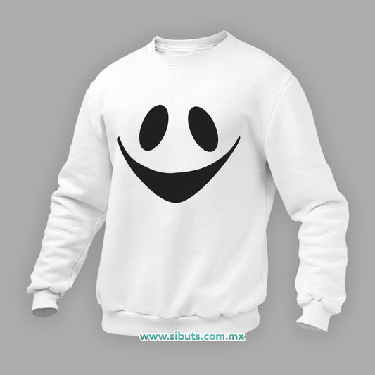 Sudadera Hombre Cuello Redondo Fantasma Feliz