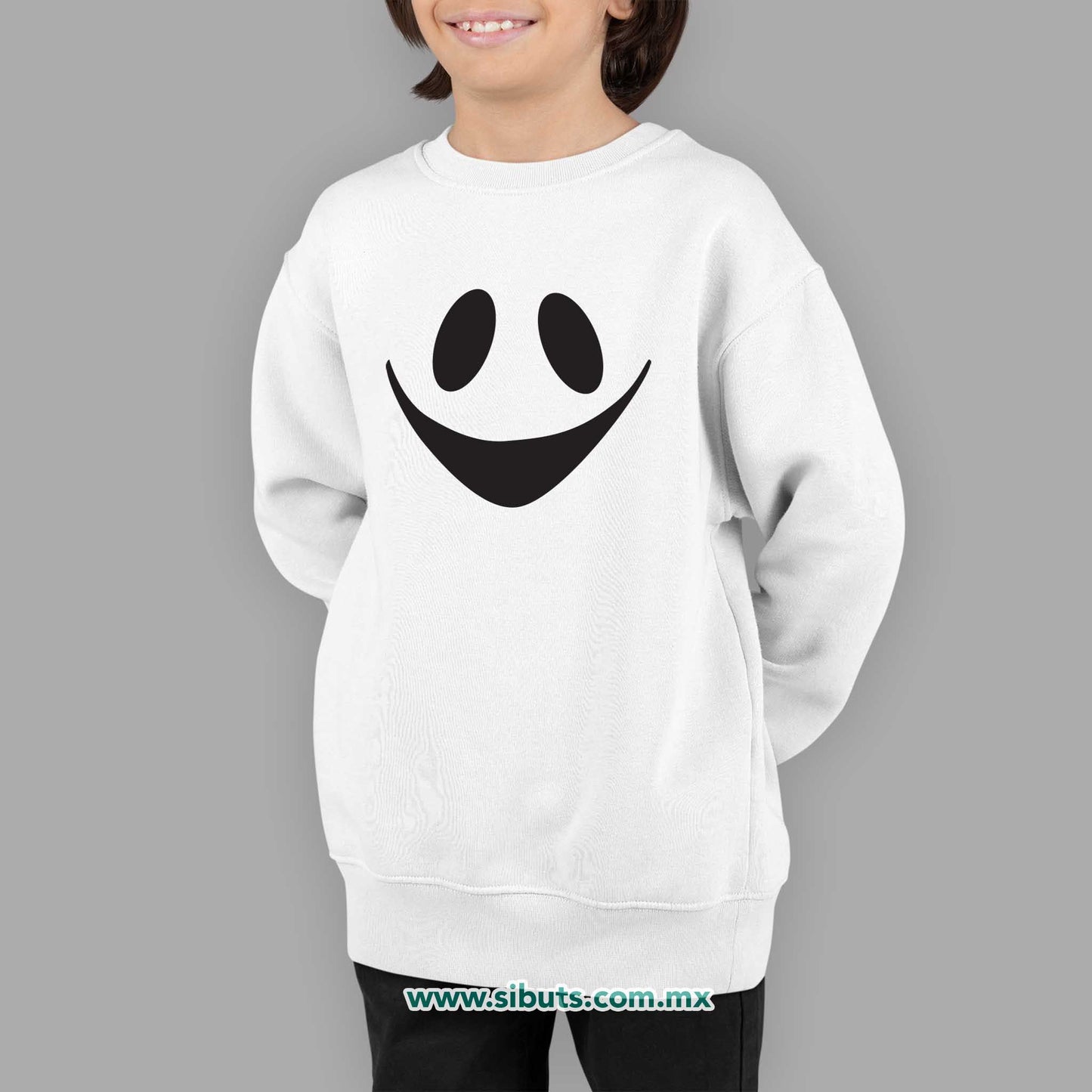Sudadera Niño Cuello Redondo Fantasma Feliz