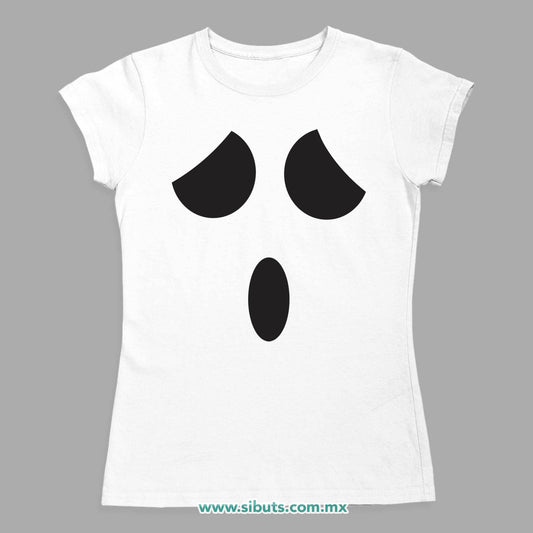 Playera Mujer Fantasma Sorprendido