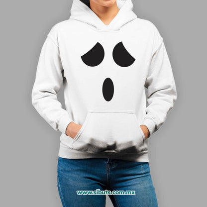 Sudadera Mujer Gorro Fantasma Triste