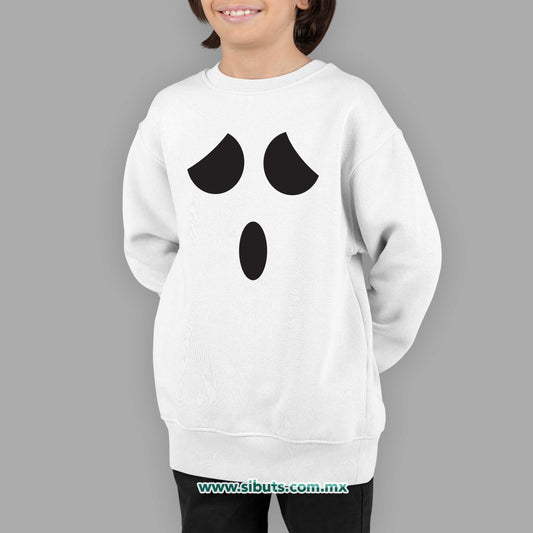 Sudadera Niño Cuello Redondo Fantasma Sorprendido