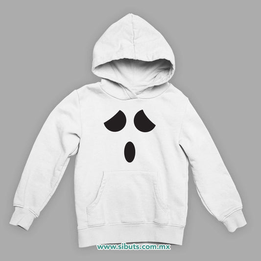 Sudadera Niño Gorro Fantasma Sorprendido