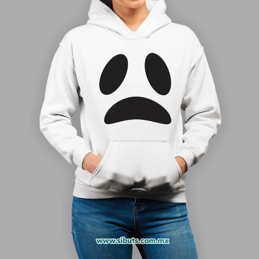 Sudadera Mujer Gorro Fantasma Triste
