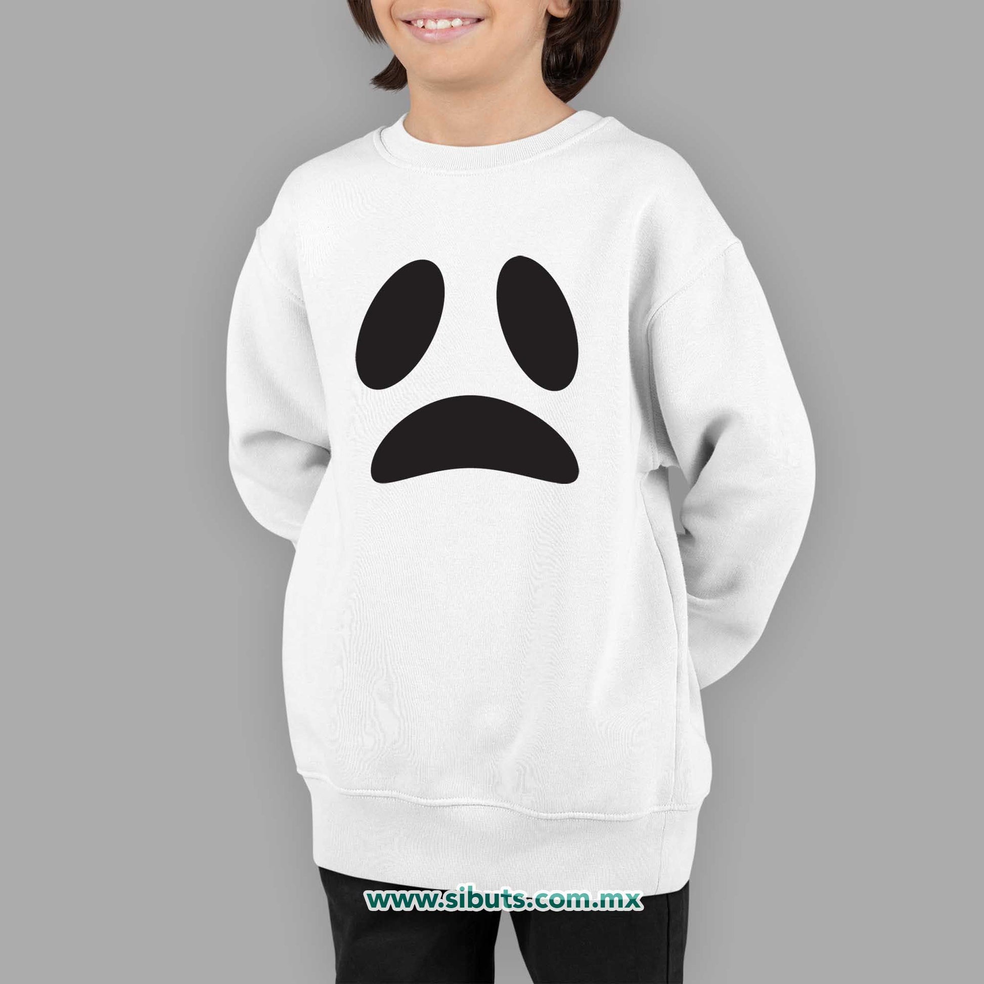 Sudadera Niño Cuello Redondo Fantasma Triste