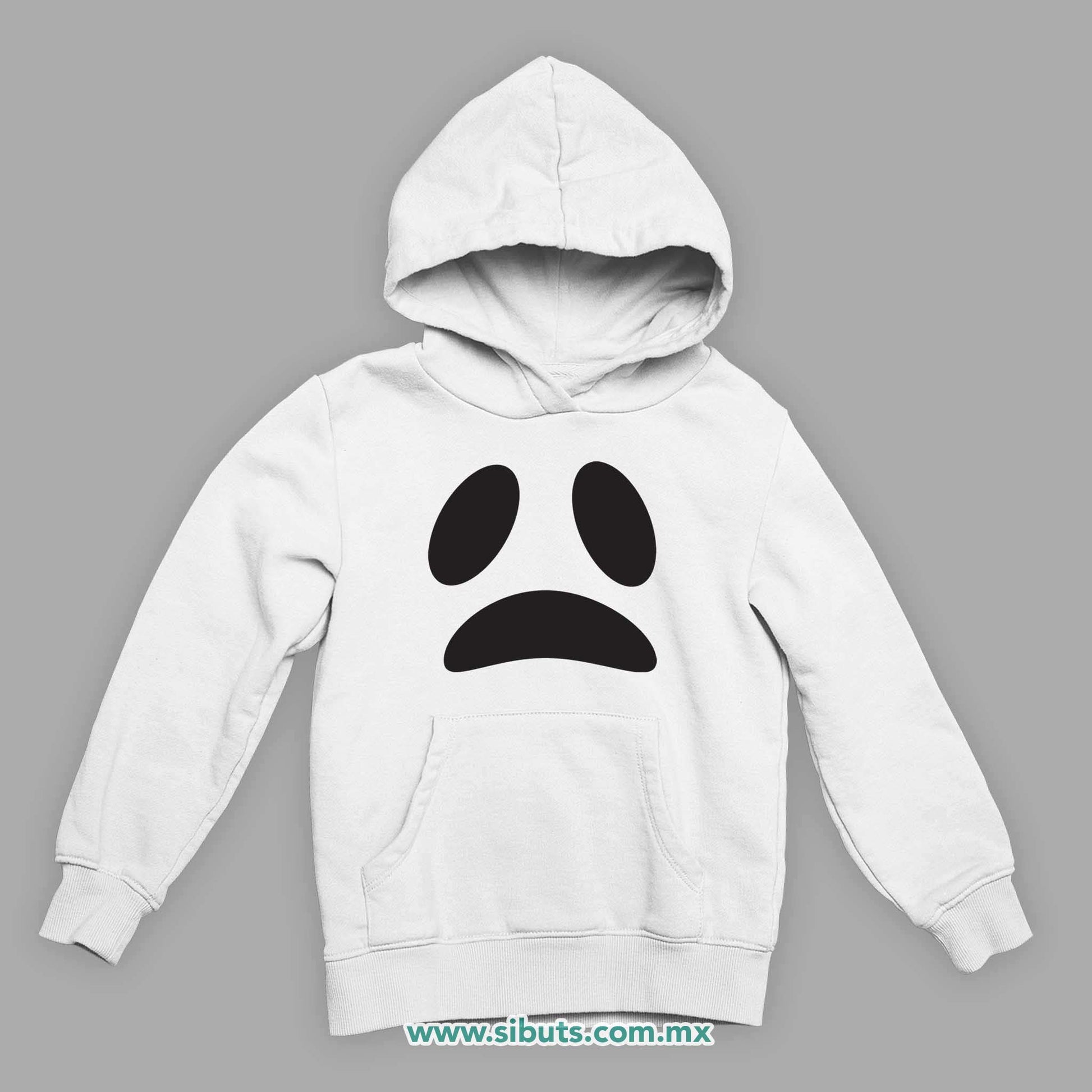 Sudadera Niño Gorro Fantasma Triste