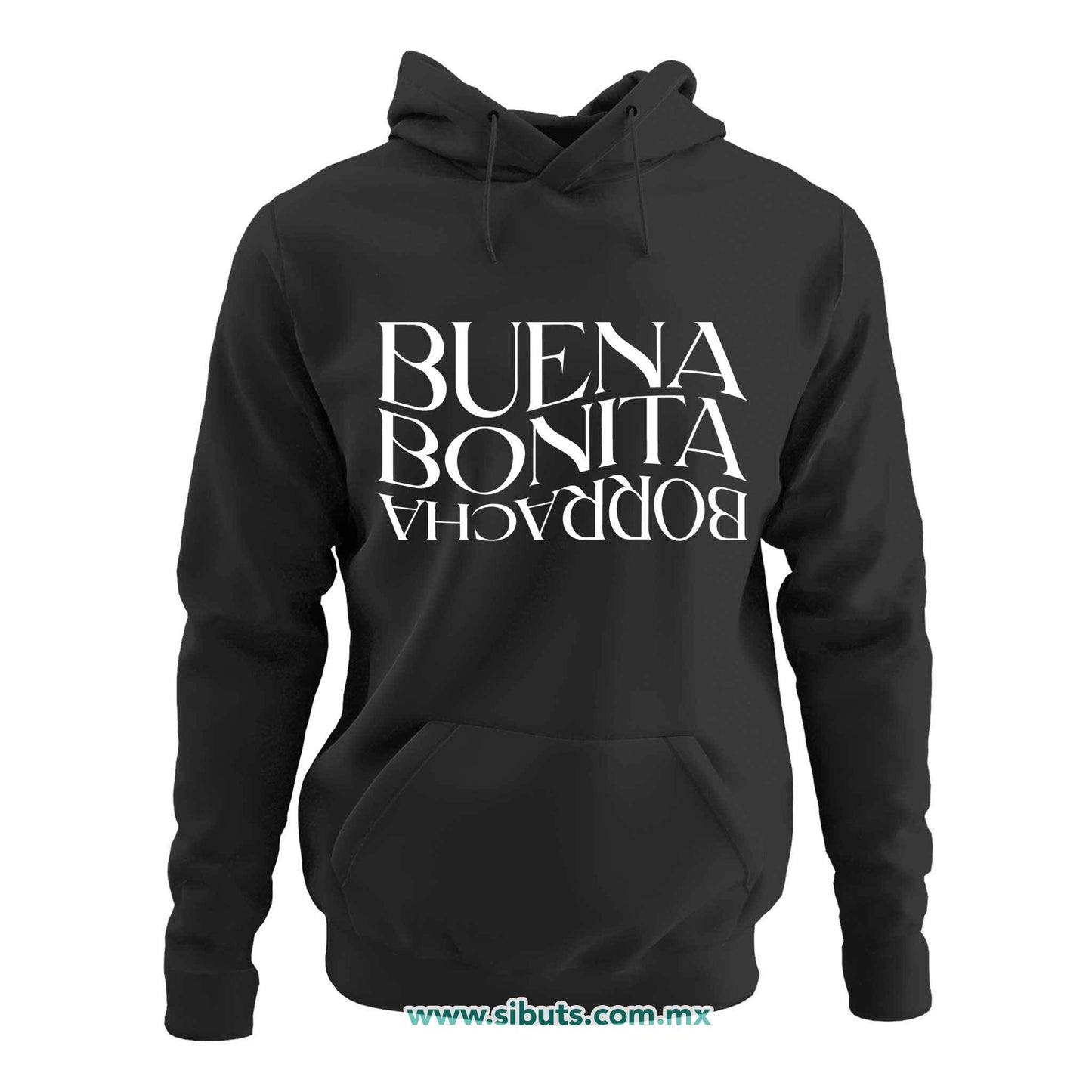 Sudadera Mujer Gorro Frase Buena Bonita Y Borracha