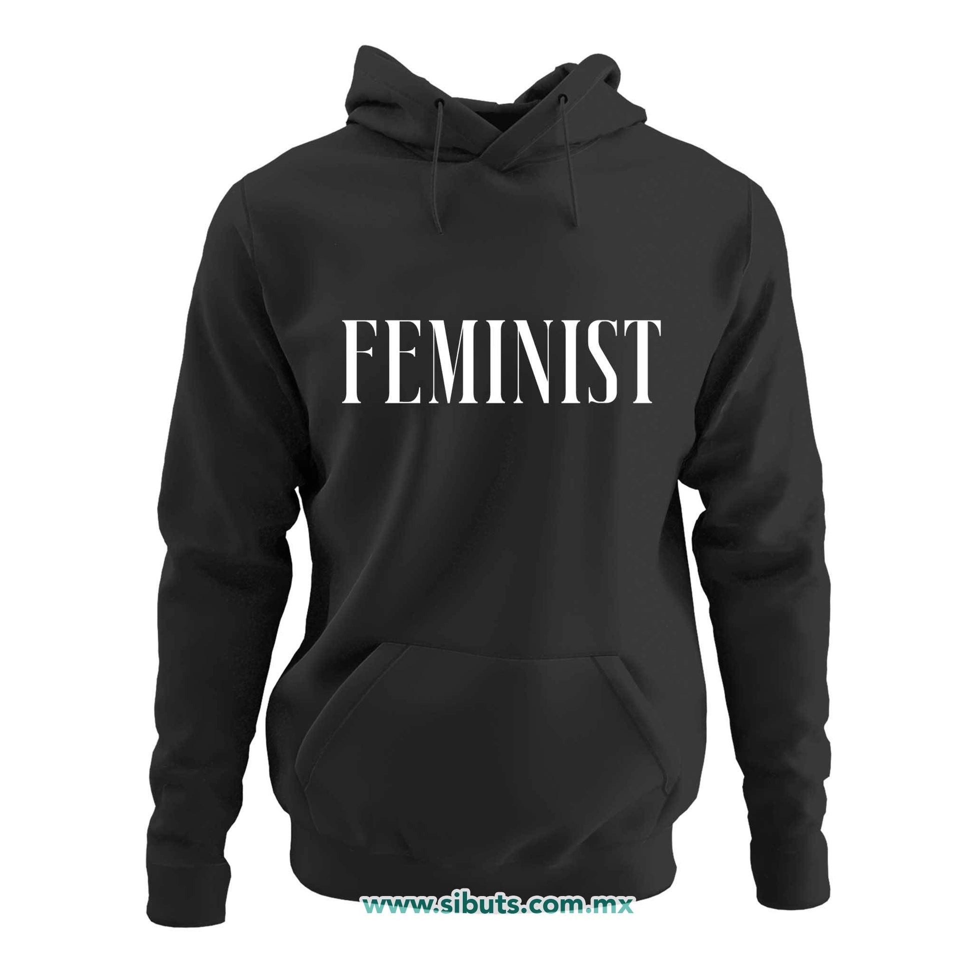 Sudadera Mujer Gorro Frase Feminista Feminist