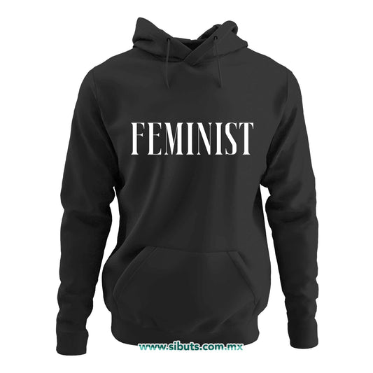 Sudadera Mujer Gorro Frase Feminista Feminist