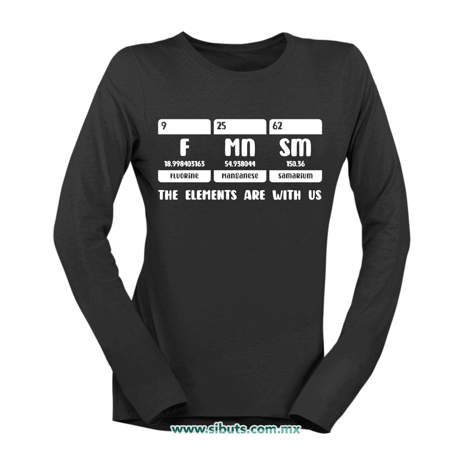 Playera Mujer Manga Larga Fórmula Feminista