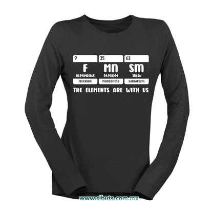 Playera Mujer Manga Larga Fórmula Feminista