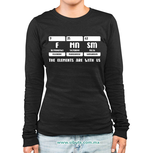 Playera Mujer Manga Larga Fórmula Feminista