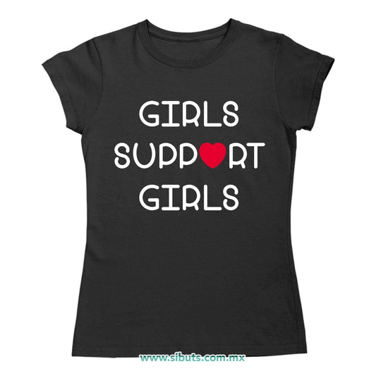 Playera Mujer Fórmula Girls Support Girls