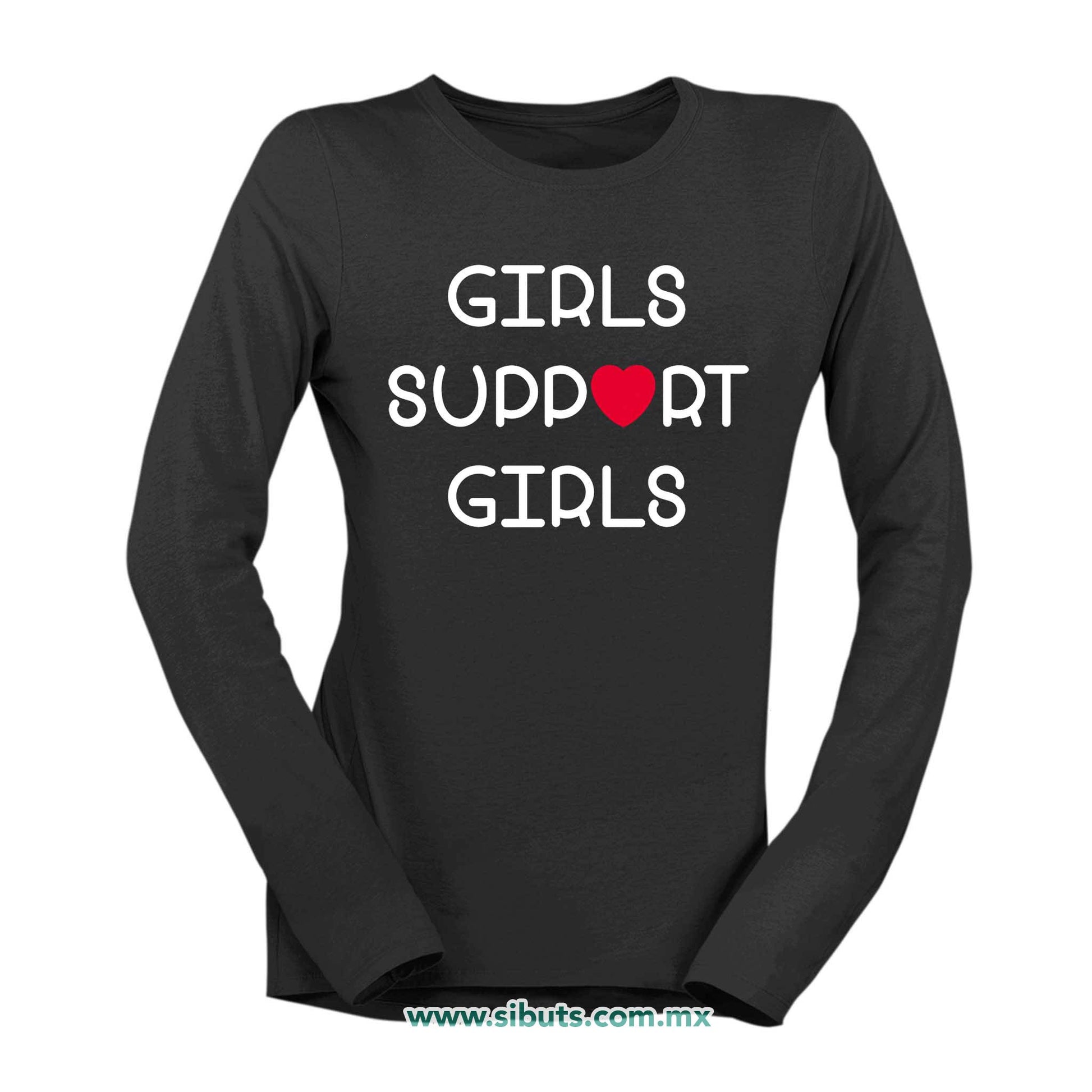 Playera Mujer Manga Larga Fórmula Girls Support Girls