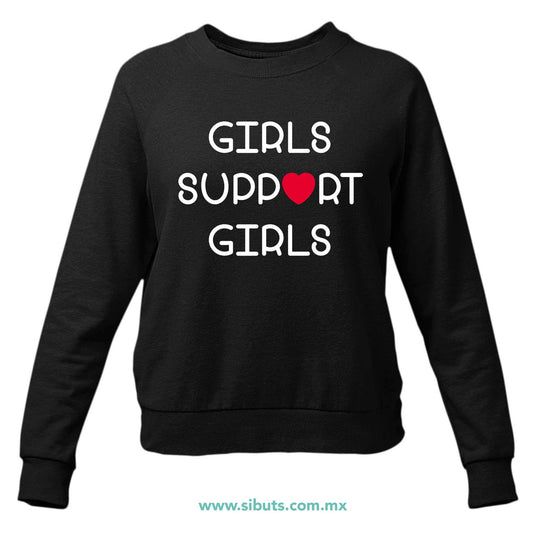 Sudadera Mujer Cuello Redondo Fórmula Girls Support Girls
