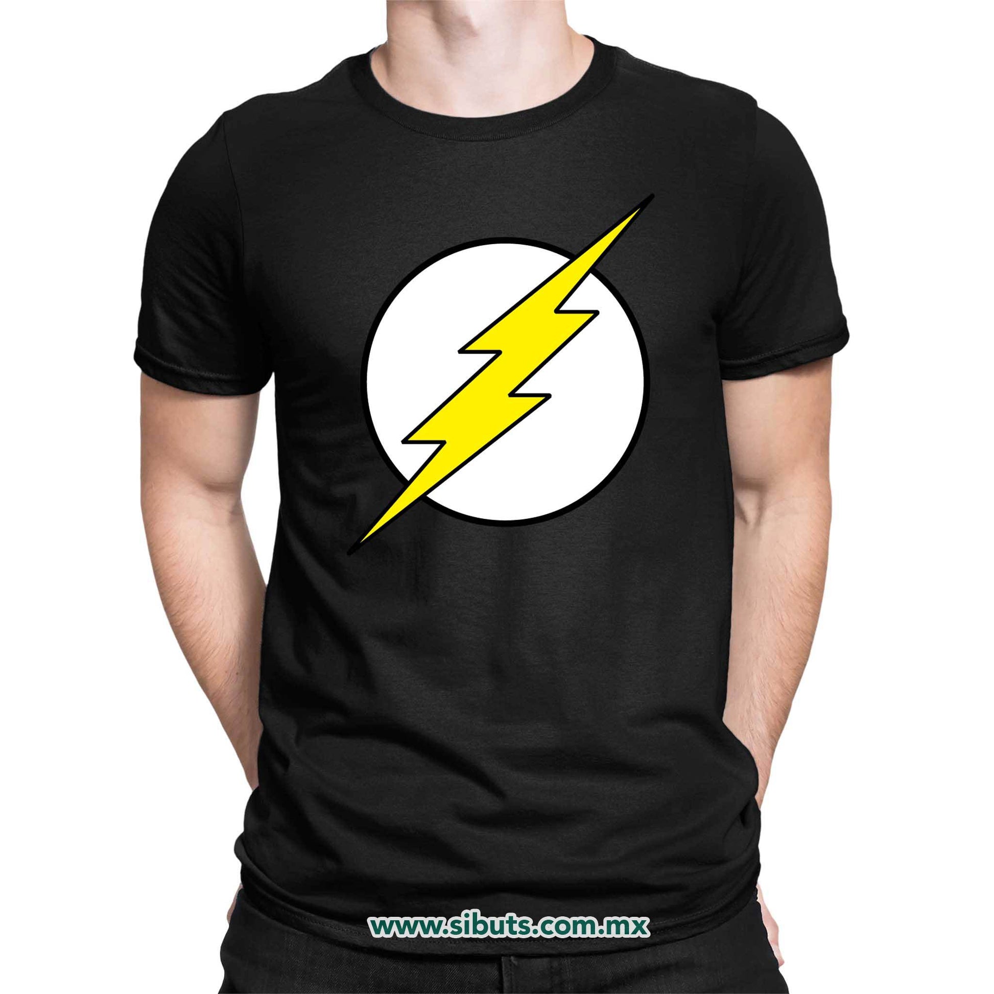 Playera Hombre Símbolo Flash