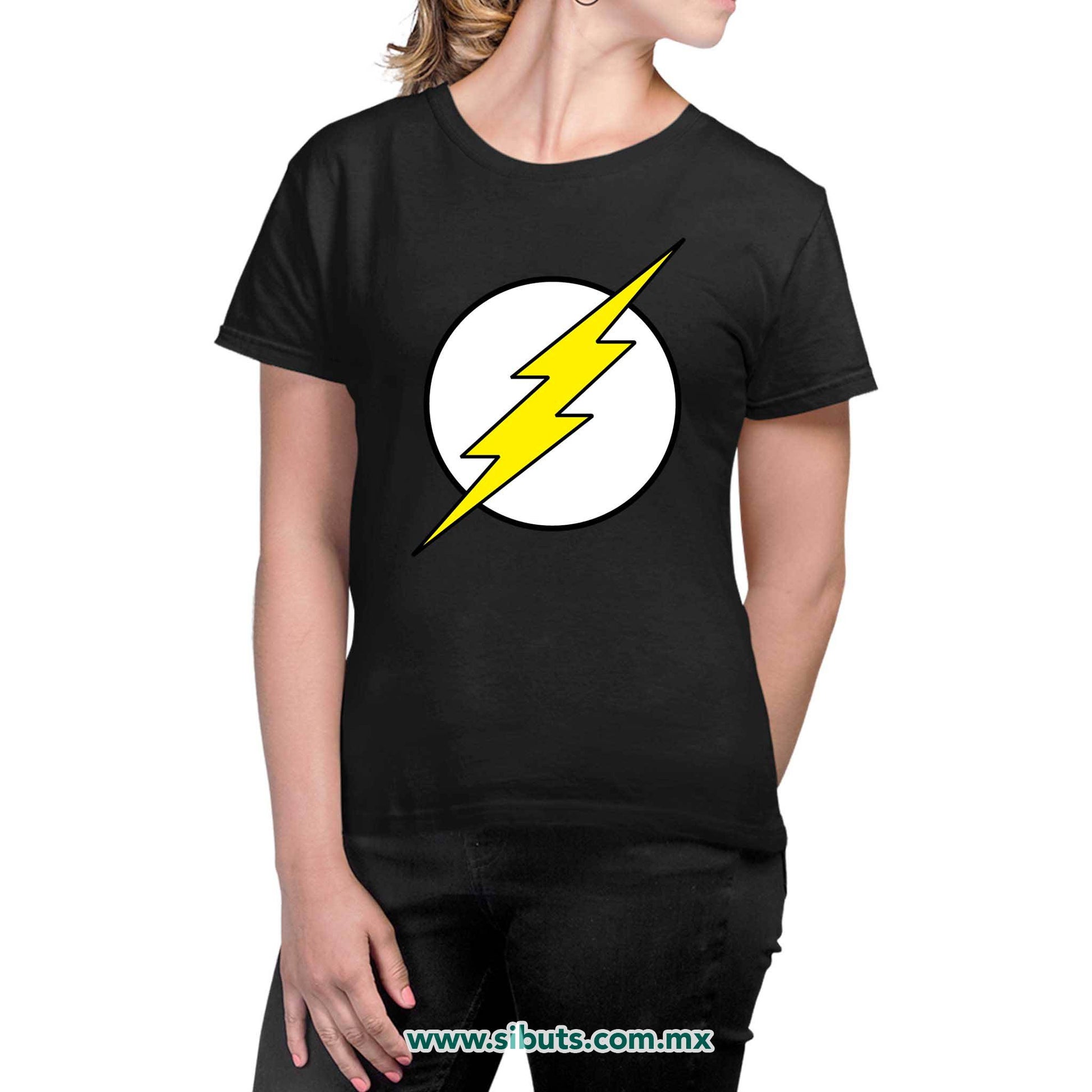 Playera Mujer Símbolo Flash