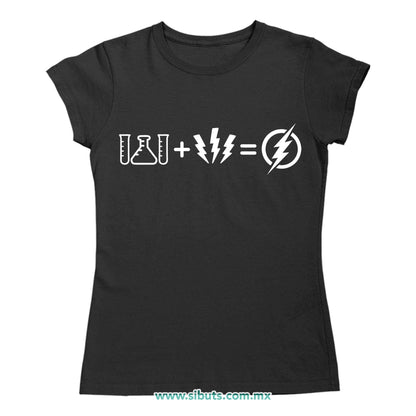 Playera Mujer Flash Símbolos