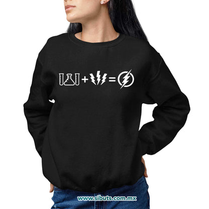 Sudadera Mujer Cuello Redondo Flash Símbolos