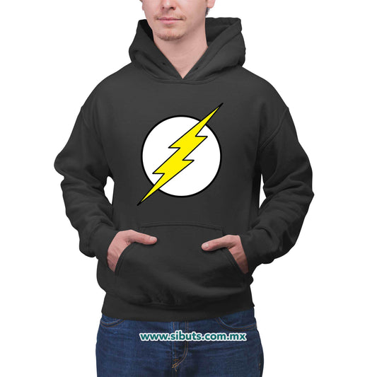 Sudadera Hombre Gorro Símbolo Flash
