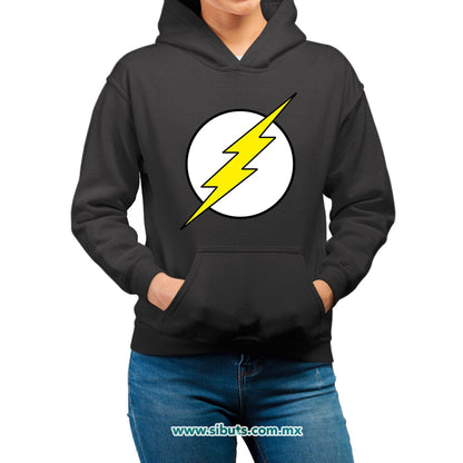 Sudadera Mujer Gorro Símbolo Flash