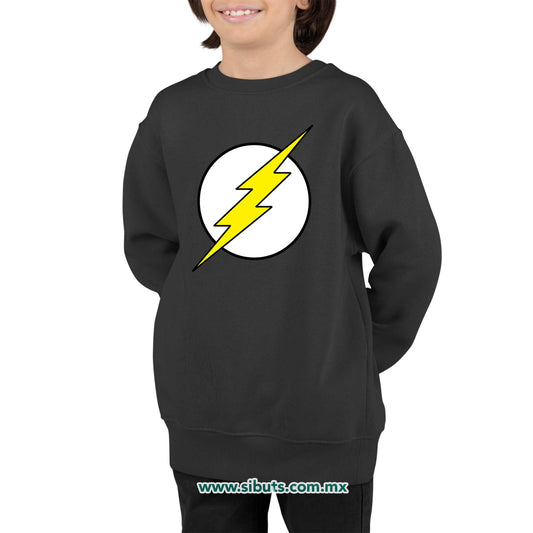 Sudadera Niño Cuello Redondo Símbolo Flash