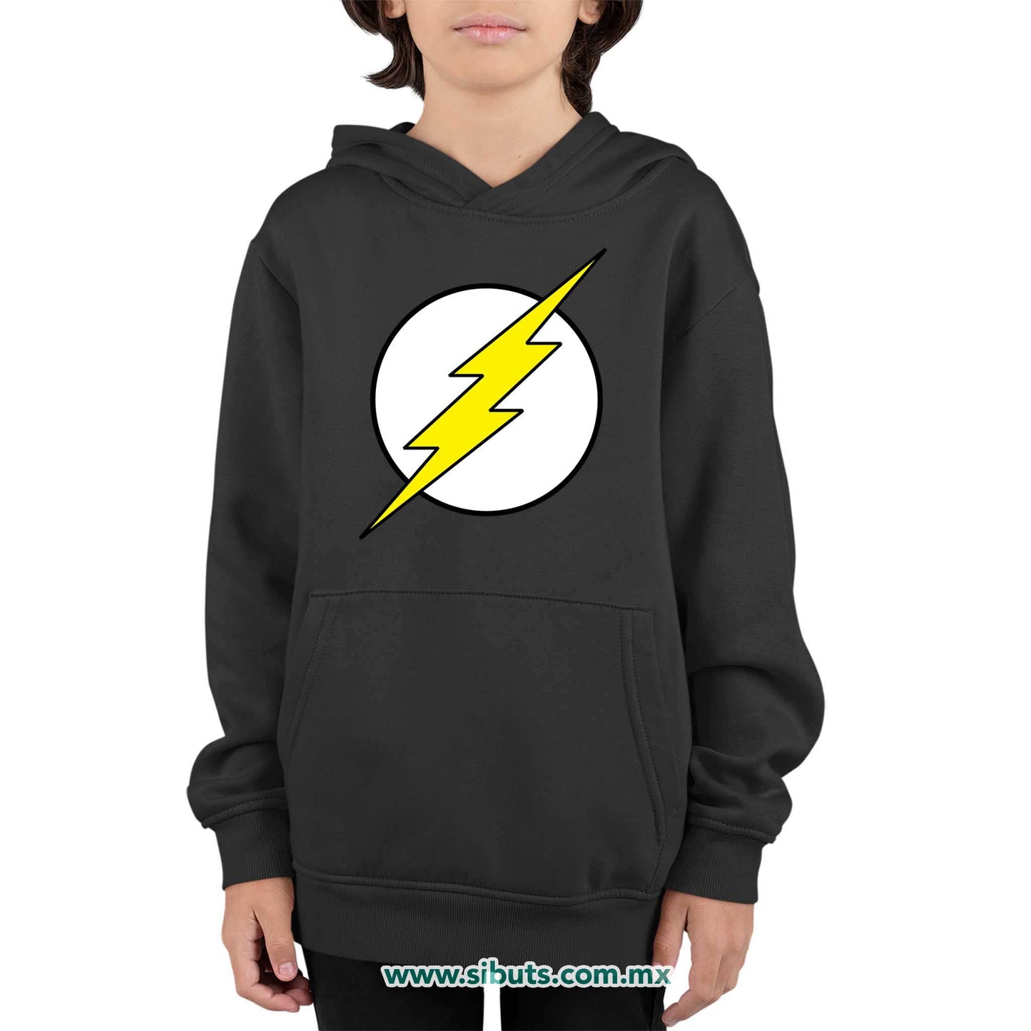 Sudadera Niño Gorro Símbolo Flash